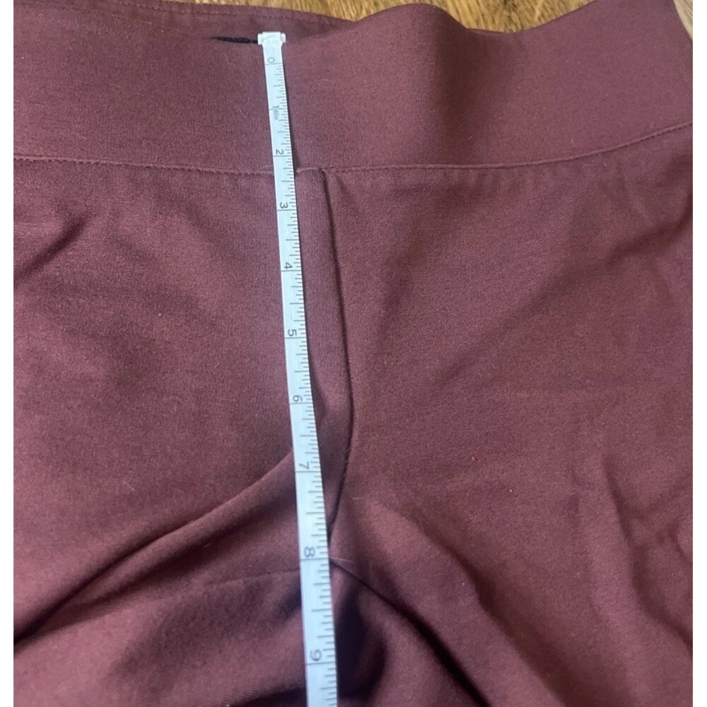Torrid Burgundy Leggings Wide Band Tummy Control Women’s Size 00 Comfort Style - Picture 7 of 7